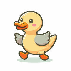 duck, bird, animal, nature, beak, wildlife, white, isolated, feather, wild, illustration, cute, graphic, design, water, vector, background, waterfowl, wing, swim, drawing, duckling, mallard, farm, car