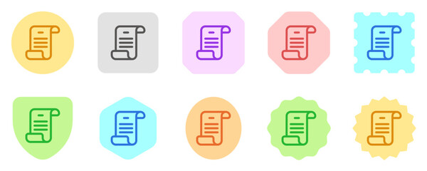 Editable scroll, script, literature vector icon. Part of a big icon set family. Perfect for web and app interfaces, presentations, infographics, etc