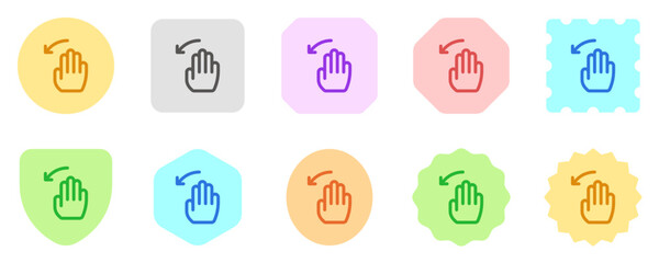 Editable hand swipe left vector icon. Part of a big icon set family. Perfect for web and app interfaces, presentations, infographics, etc