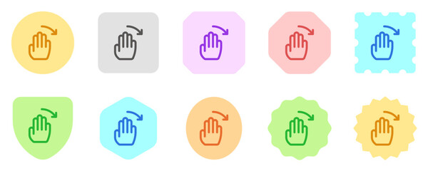 Editable hand swipe left vector icon. Part of a big icon set family. Perfect for web and app interfaces, presentations, infographics, etc