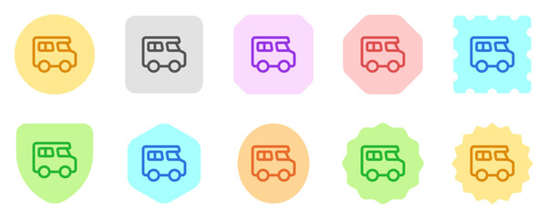 Editable recreational vehicle vector icon. Vehicles, transportation, travel. Part of a big icon set family. Perfect for web and app interfaces, presentations, infographics, etc