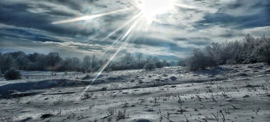 Winterlandschaft Rh&ouml;n