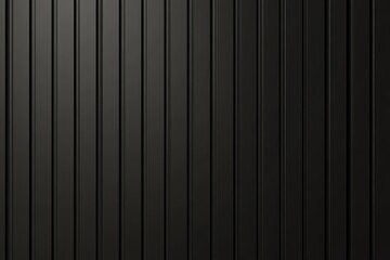 Vertical Seamless Siding Texture in Black, Abstract Wall Paneling, Modern Building Cladding, Dark Design for Exterior and Interior