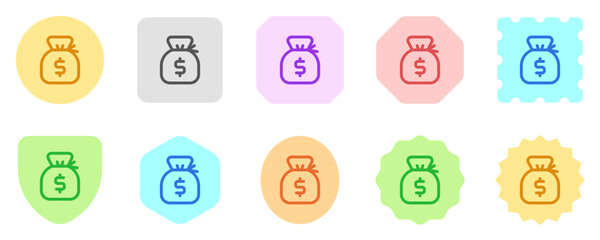 Editable money bag, money sack vector icon. Part of a big icon set family. Finance, business, investment, accounting. Perfect for web and app interfaces, presentations, infographics, etc