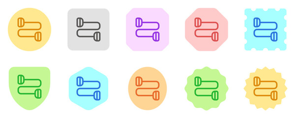 Editable resistance band vector icon. Part of a big icon set family. Perfect for web and app interfaces, presentations, infographics, etc