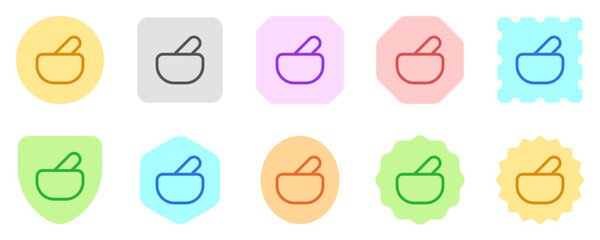 Editable mortar and pestle, parmacy vector icon. Part of a big icon set family. Perfect for web and app interfaces, presentations, infographics, etc