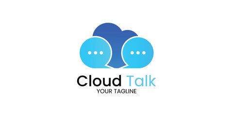 creative minimalist cloud logo design