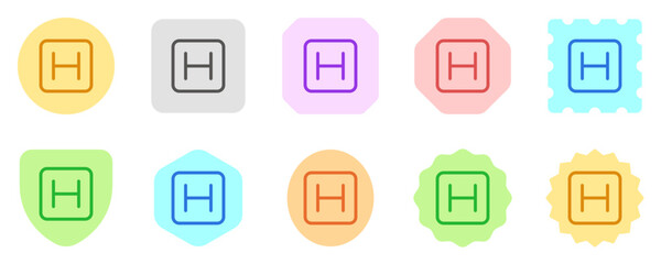 Editable hospital sign vector icon. Part of a big icon set family. Perfect for web and app interfaces, presentations, infographics, etc