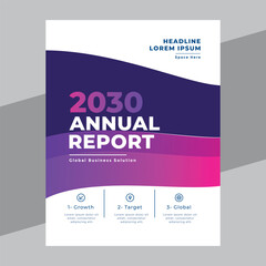 Annual Report and Company Profile Template. Annual Report flyer poster leaflet template design
