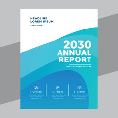 Annual Report and Company Profile Template. Annual Report flyer poster leaflet template design