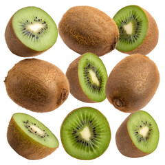 kiwi fruit isolated on white background