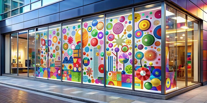 Transform your shop windows.  Modern window stickers for retail success.