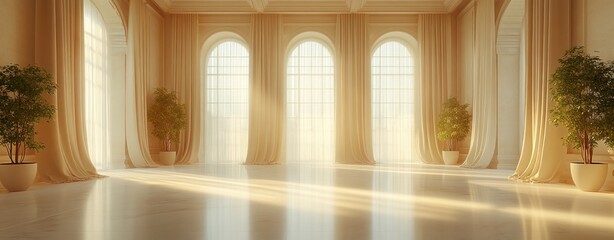 Beige Wainscot Vertical Panel Design with Light Wood Baseboard on White Wall for Elegant Interior