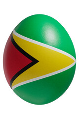 Rendered easter egg with a flag of Guyana on the surface.