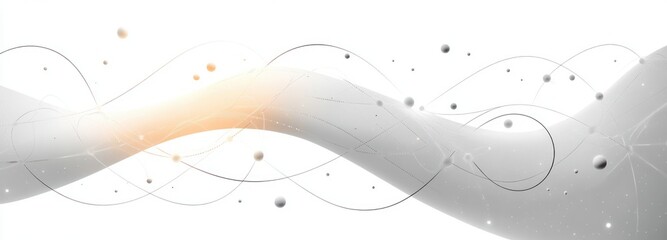 Abstract Geometric Network Design with Soft Tones and Futuristic Elements