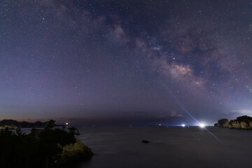 奥松島から見た天の川