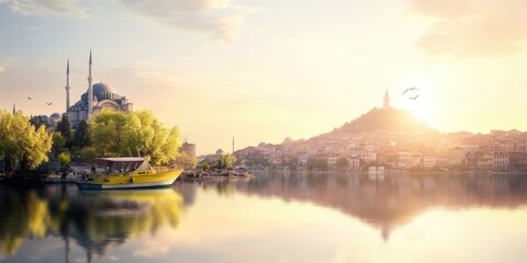 Naklejka premium Turkey travel banner