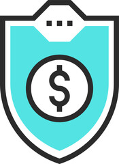 Fototapeta premium stability flat line web icon concept