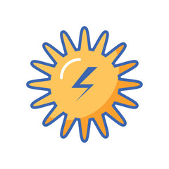 sun icon vector image with white background