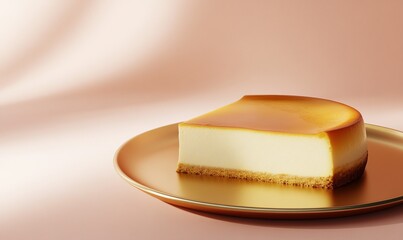 Delicious torta de queso served on a gold plate with berry compote and citrus zest showcasing traditional Uruguayan flavors