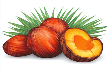 Illustration of a pineapple on a white background