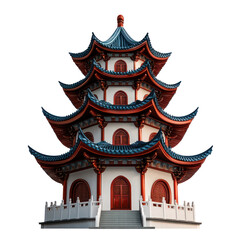 chinese pagoda isolated