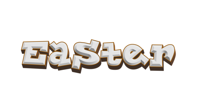 Easter lettering