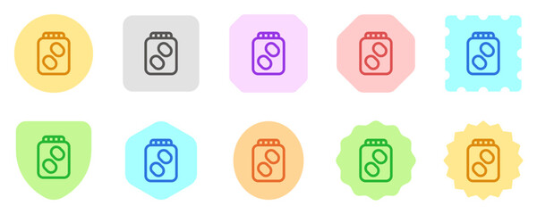 Editable pickle jar vector icon. Part of a big icon set family. Perfect for web and app interfaces, presentations, infographics, etc