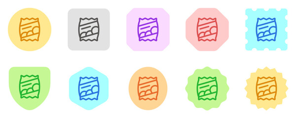 Editable potato chips bag vector icon. Part of a big icon set family. Perfect for web and app interfaces, presentations, infographics, etc