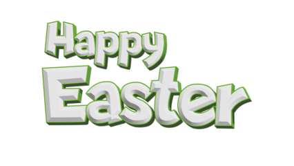 Happy Easter lettering