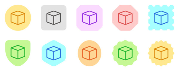 Editable cube vector icon. Part of a big icon set family. Perfect for web and app interfaces, presentations, infographics, etc