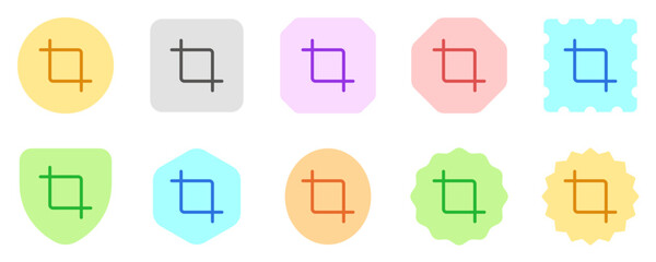 Editable crop tool vector icon. Part of a big icon set family. Perfect for web and app interfaces, presentations, infographics, etc