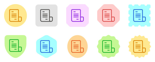 Editable document vector icon. Part of a big icon set family. Perfect for web and app interfaces, presentations, infographics, etc