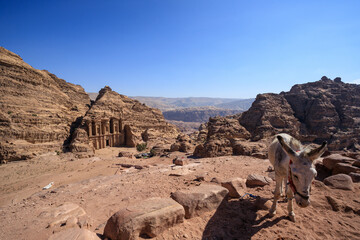 panorama del sito archeologico di Petra, Giordania
