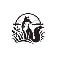 vector image of an fox