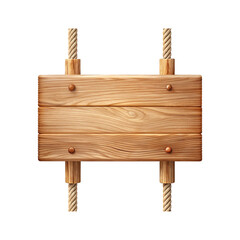 old wooden sign on a transparent background