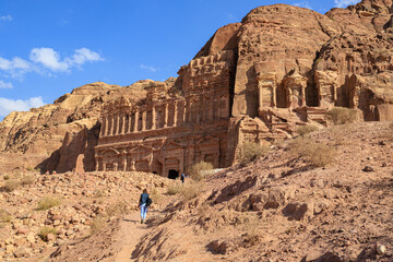 antico sito archeologico di Petra, Giordania