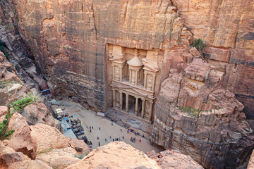 panorama del sito archeologico di Petra, Giordania