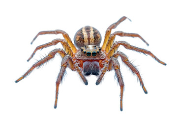 Obraz premium jumping spider macro photography - isolated on white background