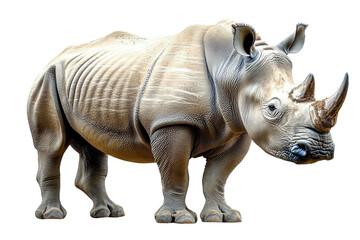 Obraz premium rhinoceros wildlife animal isolated on black