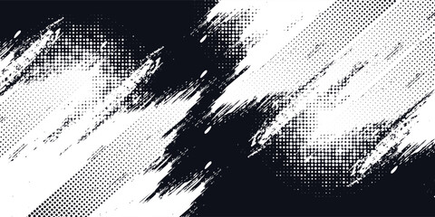 Dots halftone white and blue color pattern gradient grunge texture background. Dots pop art comics sport style vector illustration halftone