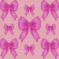seamless pattern with bows
