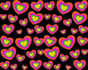 seamless pattern with hearts