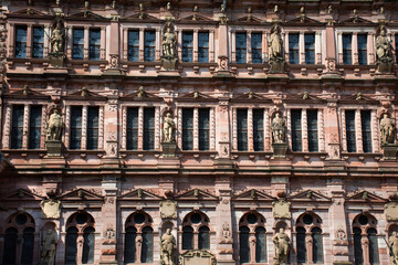 Heidelberg Castle or Heidelberger Schloss at Heidelberg in Baden-Wurttemberg, Germany
