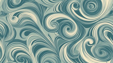 Abstract swirling pattern design