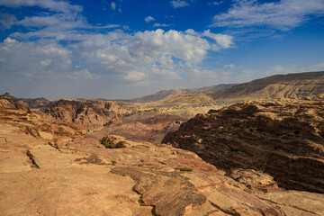 panorama del sito archeologico di Petra, Giordania