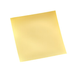 Yellow Sticky Note With A blank surface ideal