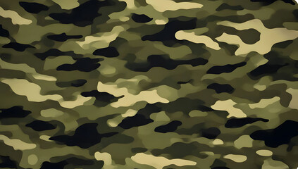 Fototapeta premium camouflage texture, dark background, army pattern, khaki, stylish protective design