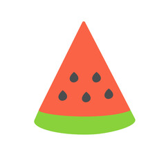 slice of watermelon vector illustration 