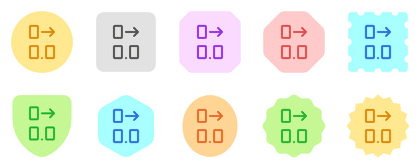 Editable add decimal place vector icon. Part of a big icon set family. Perfect for web and app interfaces, presentations, infographics, etc